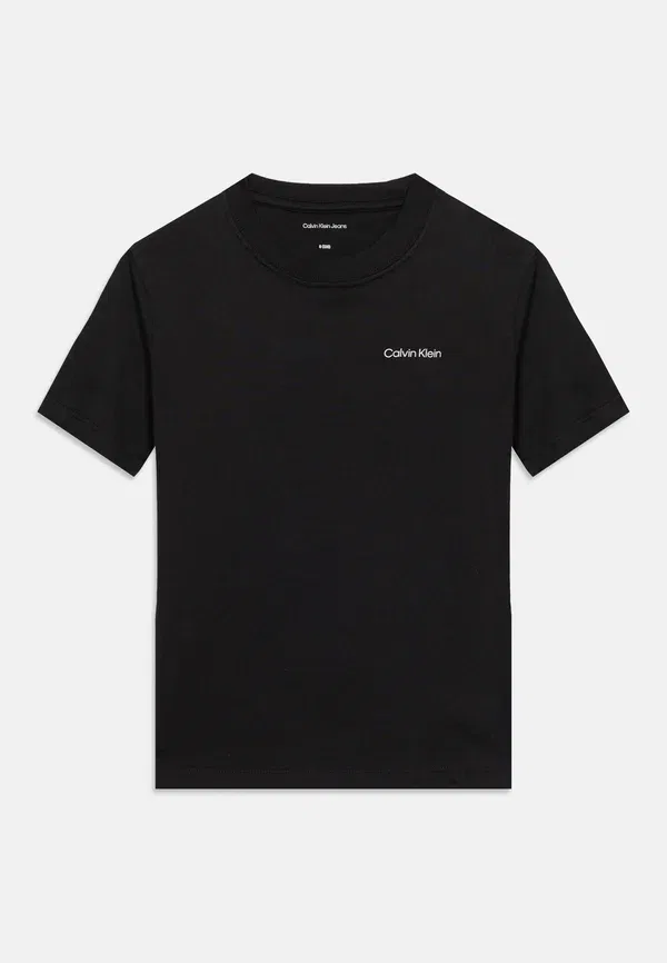 Футболка унисекс с небольшим логотипом на груди - базовая модель Calvin Klein Jeans, черный