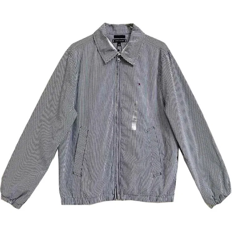 Мужская куртка в клетку Marine Blue/White Plaid Tommy Hilfiger, Marine Blue/White Plaid