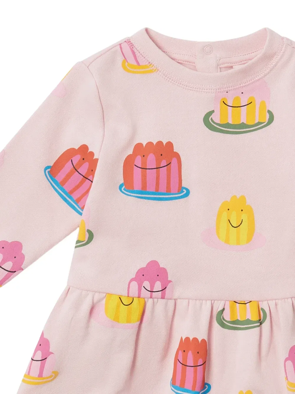 Платье с длинными рукавами и принтом «желе» Stella McCartney Kids, розовый — фото 3