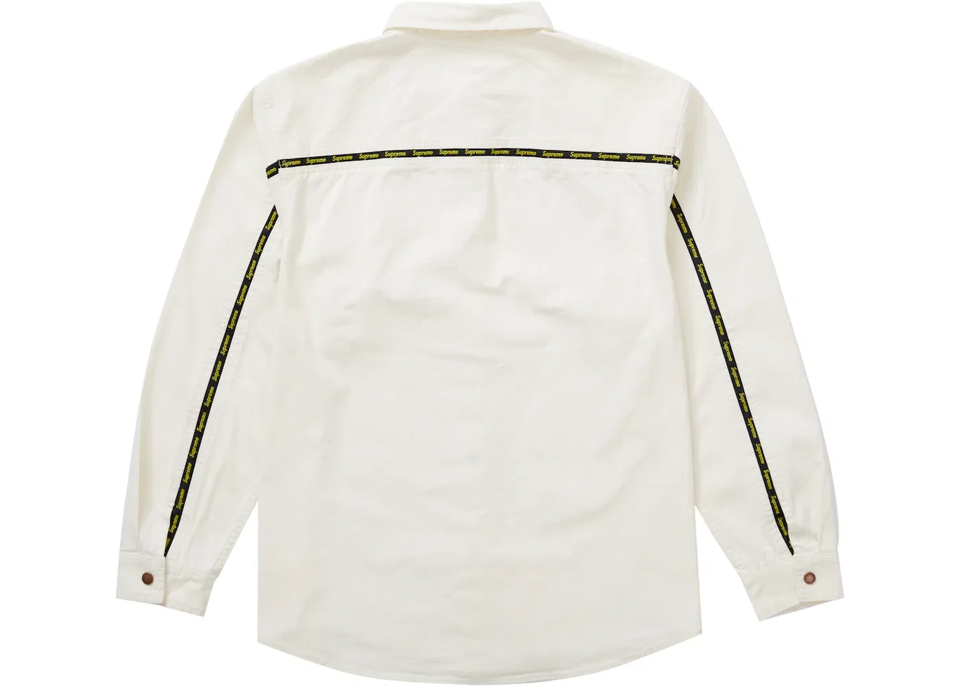 Мужская рубашка с принтом Work Shirt Supreme, White — фото 2