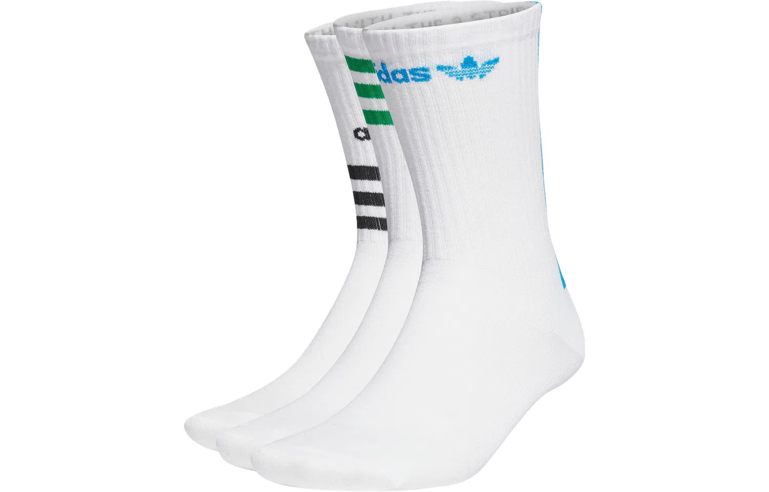 Детские носки с графическим принтом комплект 3 пары Adidas Originals, White
