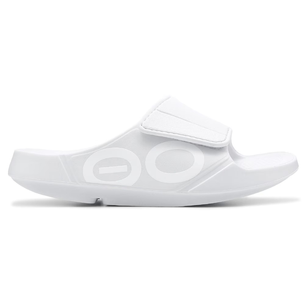 Спортивные сланцы с регулируемой лентой Ooahh Sport Flex Oofos, white — фото 2