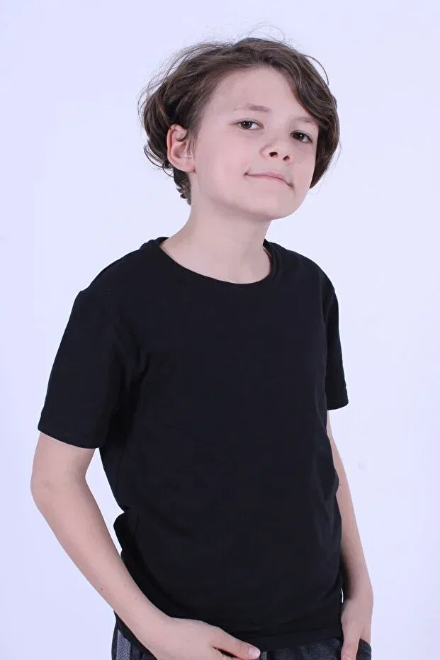 Детская футболка с длинным рукавом Panio Kids, Black — фото 3