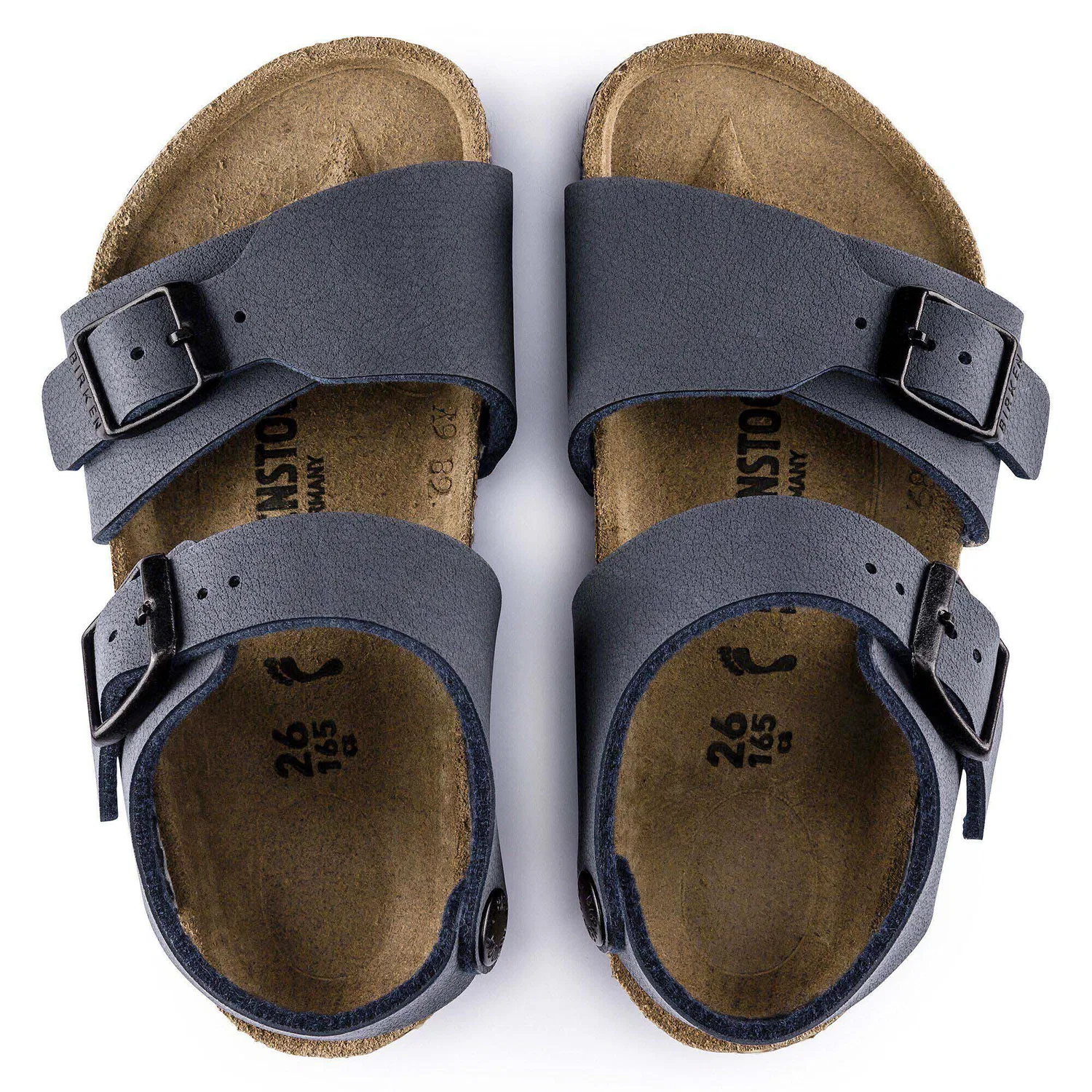 Детские сандалии с пряжками New York Kids Birkenstock, Blau — фото 3