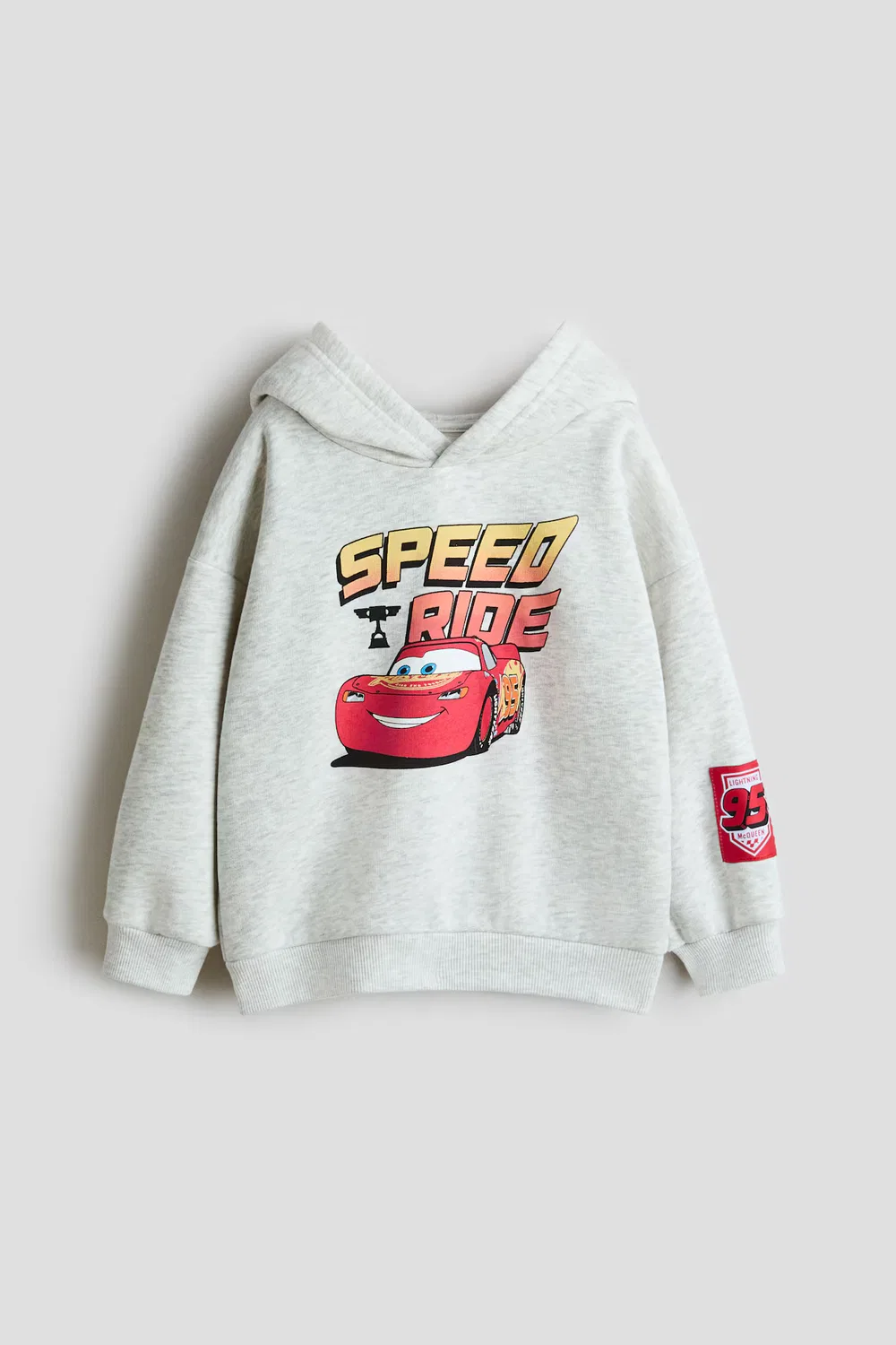 Худи с принтом, свободного кроя H&M, Hellgraumeliert/Cars