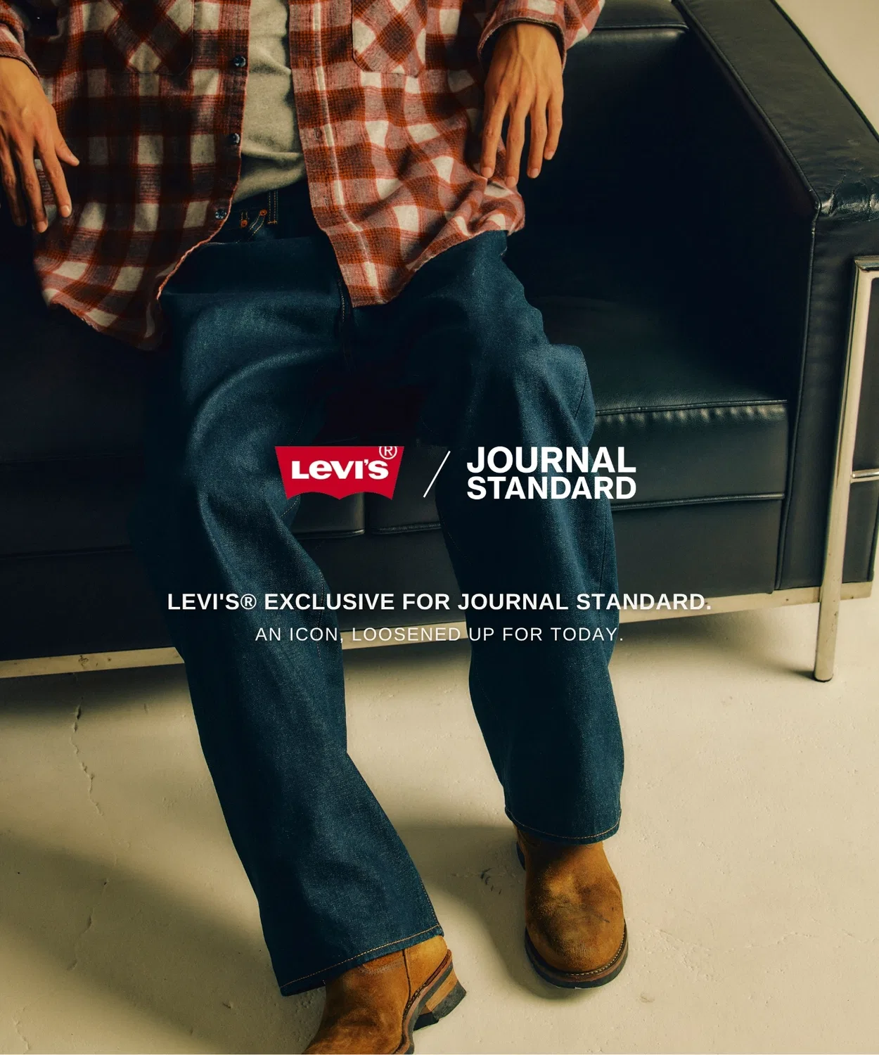 Мужские джинсы свободного кроя с брендовым логотипом Levi's 501 Loose, Indigo