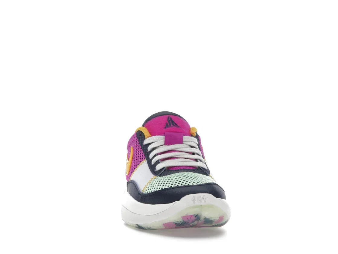 Детские кроссовки для мальчиков спортивные Nike Ja 1 SE, Obsidian/University Gold/Vapor Green/Hyper Violet — фото 2