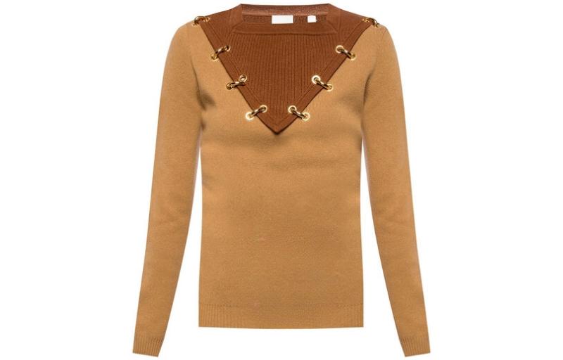 Свитер Burberry Umber женский с круглым вырезом — фото 4