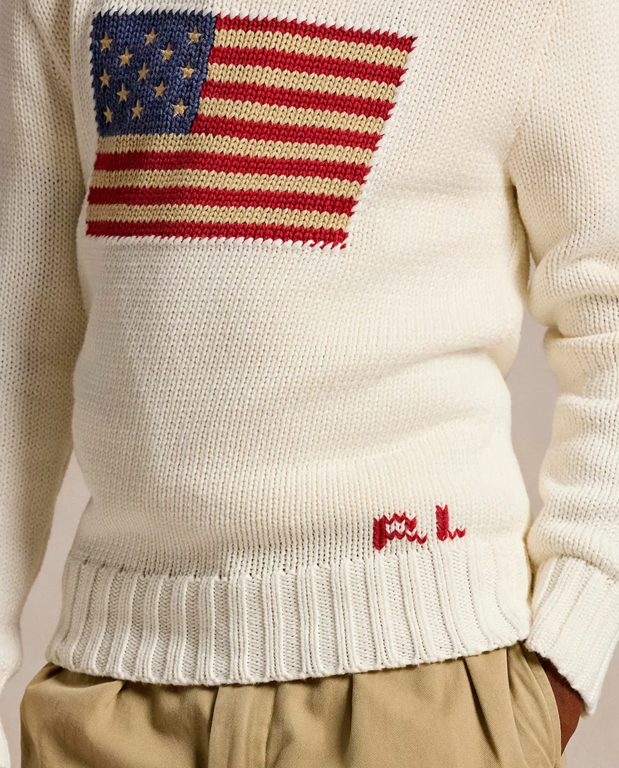 Детский джемпер с флагом Polo Ralph Lauren, Crudo — фото 4