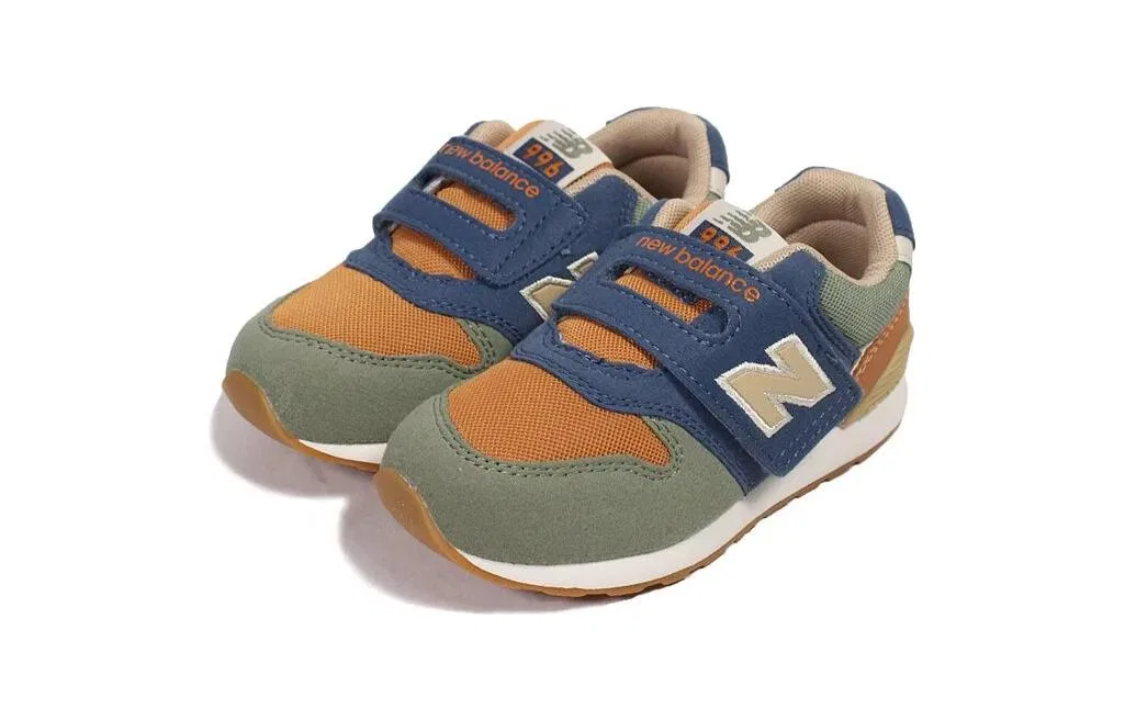 Детские кроссовки с амортизацией New Balance NB 996 V3, Green Brown Blue — фото 3