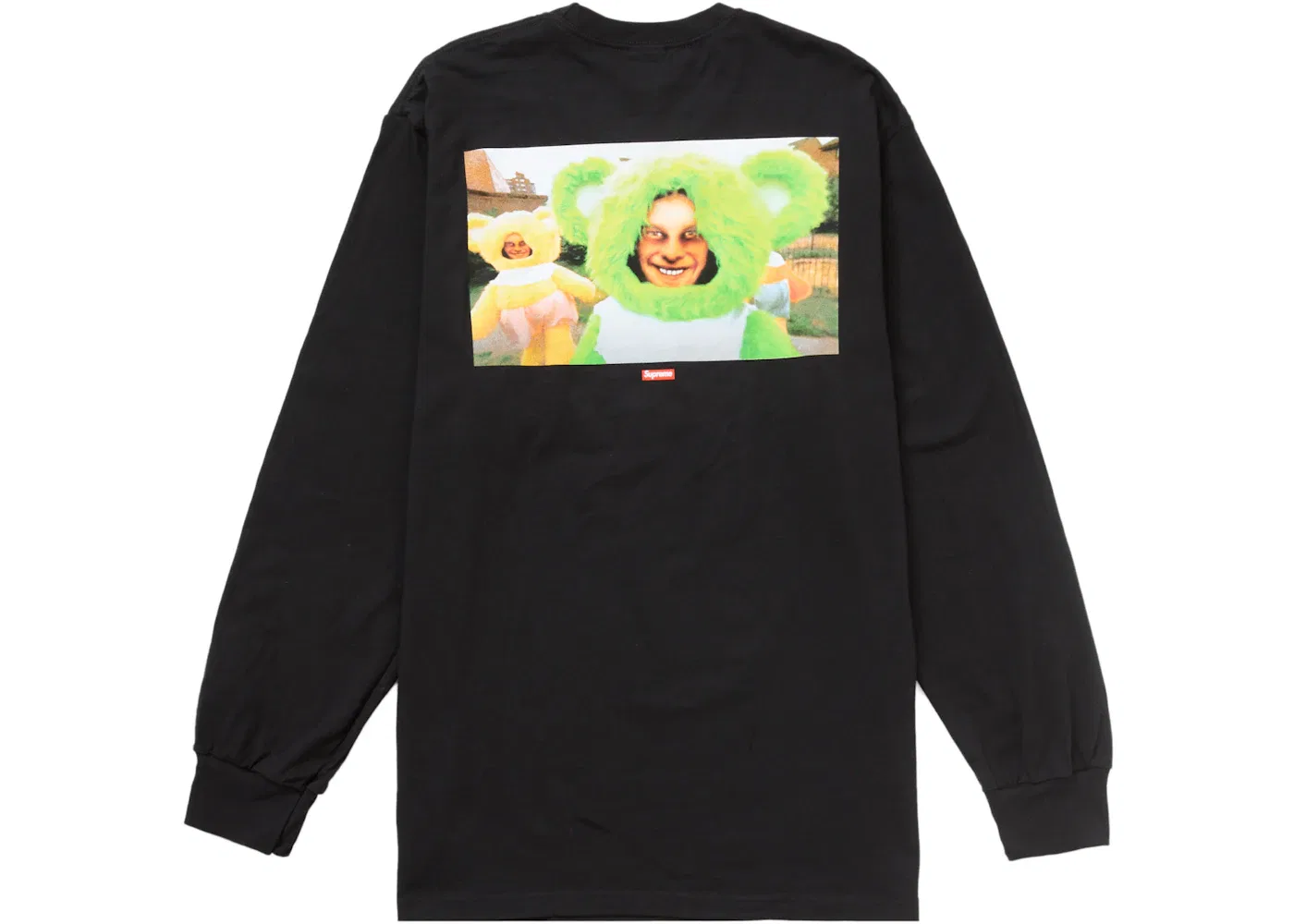 Мужская футболка с длинным рукавом Supreme Aphex Twin Donkey Rhubarb, Black