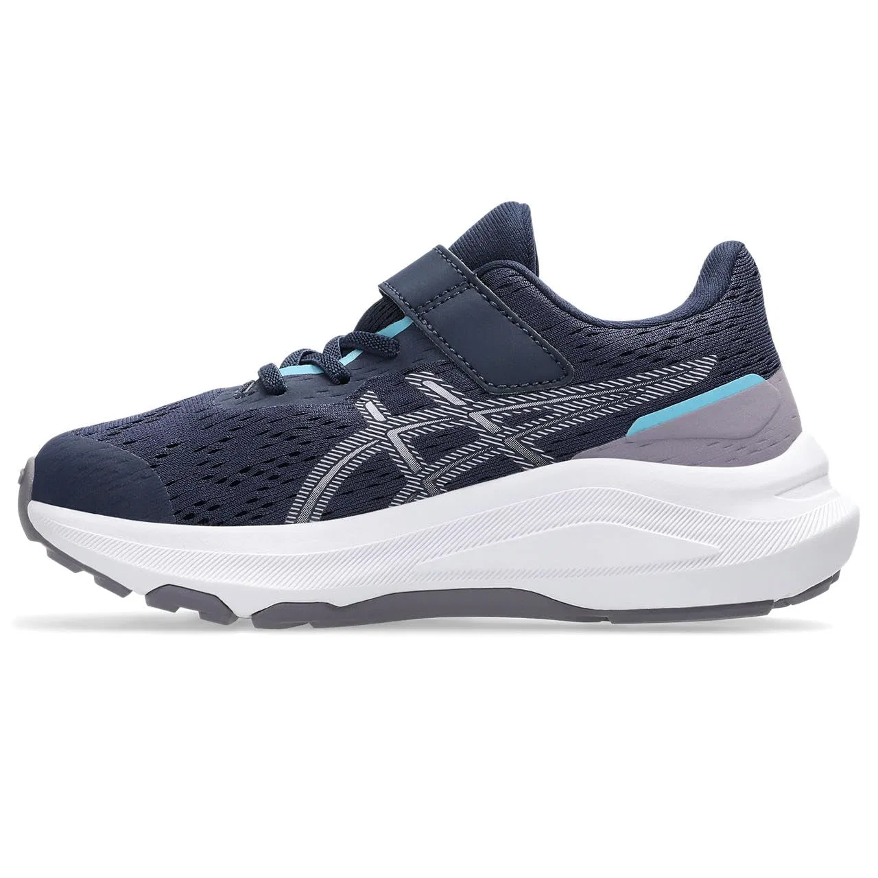 Детские кроссовки для мальчиков с амортизацией Gt-1000 13 Ps ASICS, Midnight Dusk Violet — фото 4