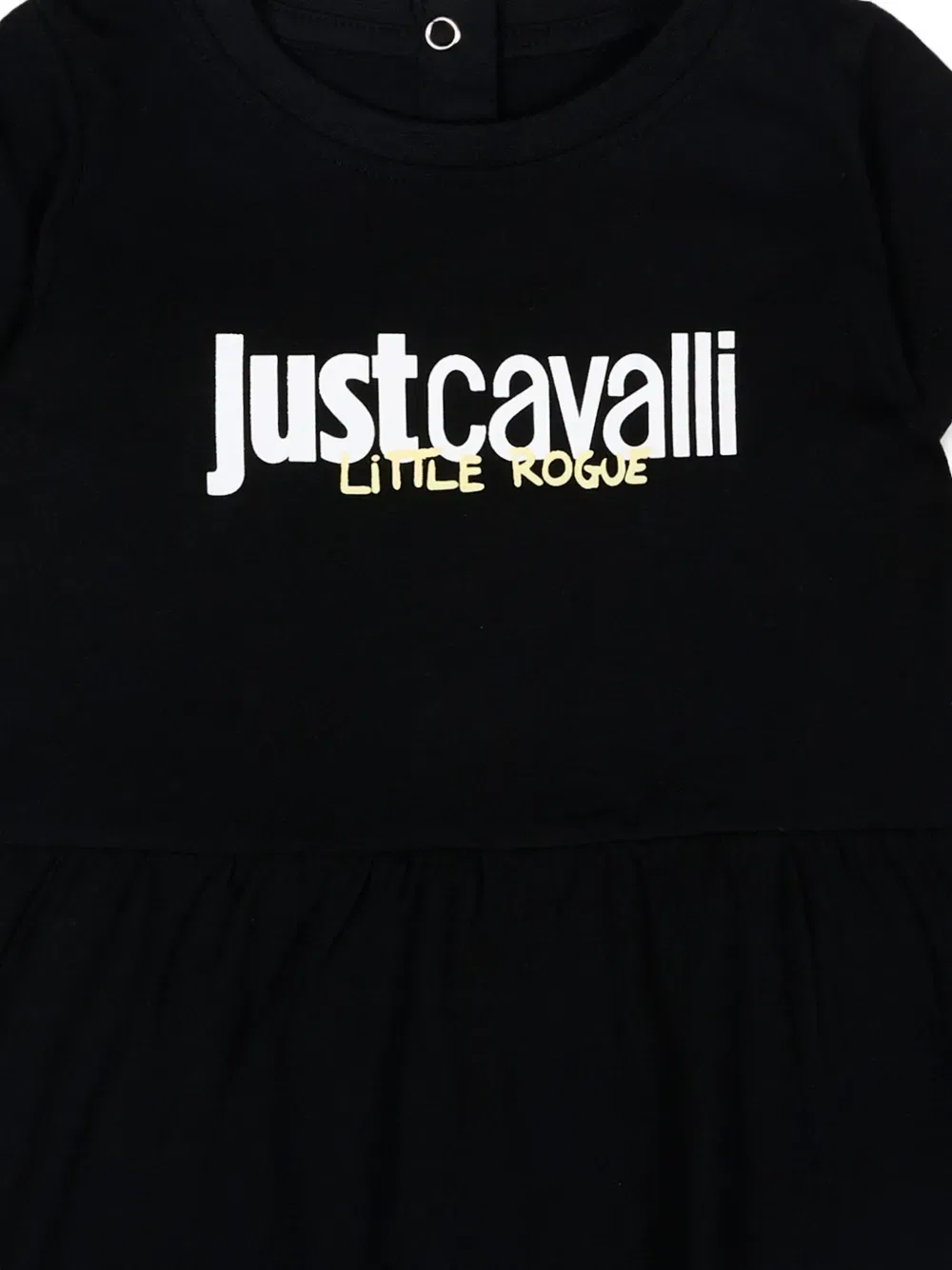 Платье с короткими рукавами Just Cavalli Kids, черный — фото 3