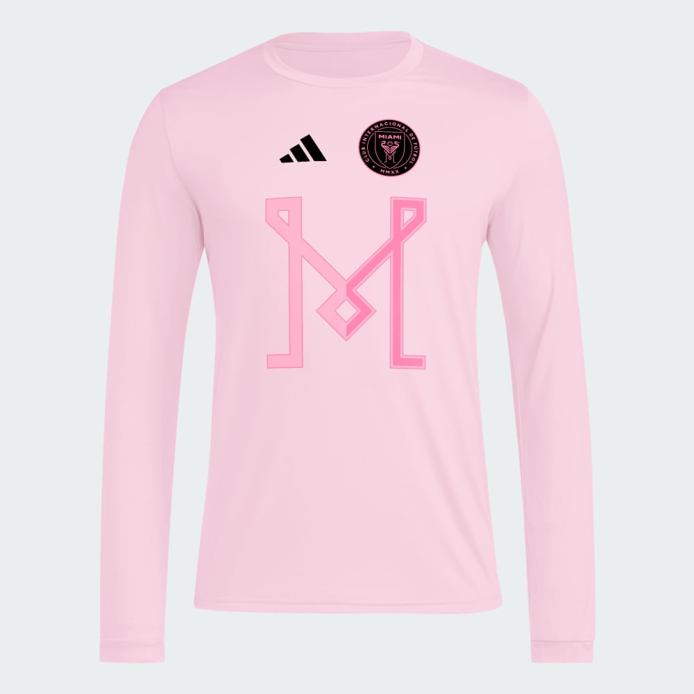

Спортивная футболка Adidas Inter Miami CF Long Sleeve Tee, цвет True Pink/Mls-Mif-37q