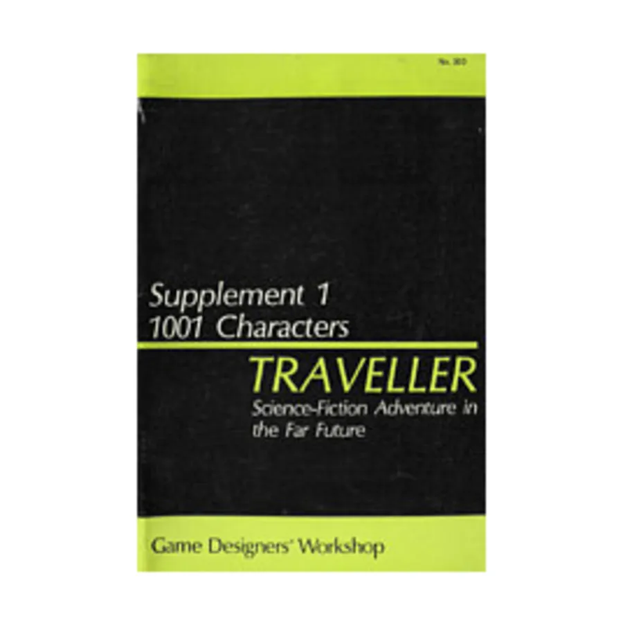 

Supplement #1 - 1001 Characters, Traveller - Supplements (GDW), мягкая обложка