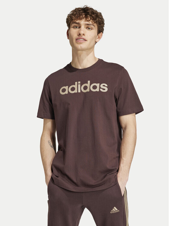 

Футболка стандартного кроя Adidas, коричневый