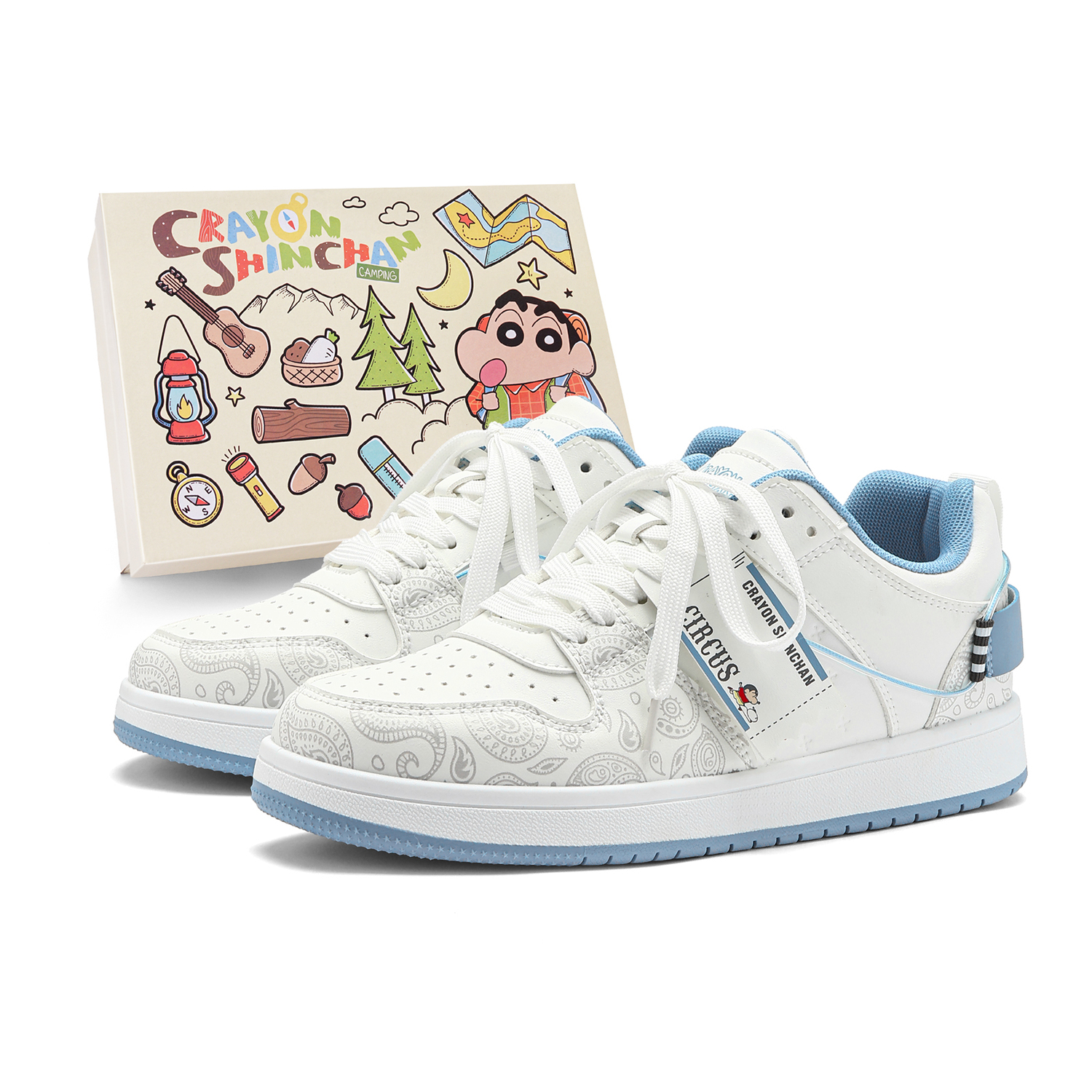 

Crayon Shinchan Низкие скейтерские кроссовки унисекс Cloud Blue, цвет Cloud Blue