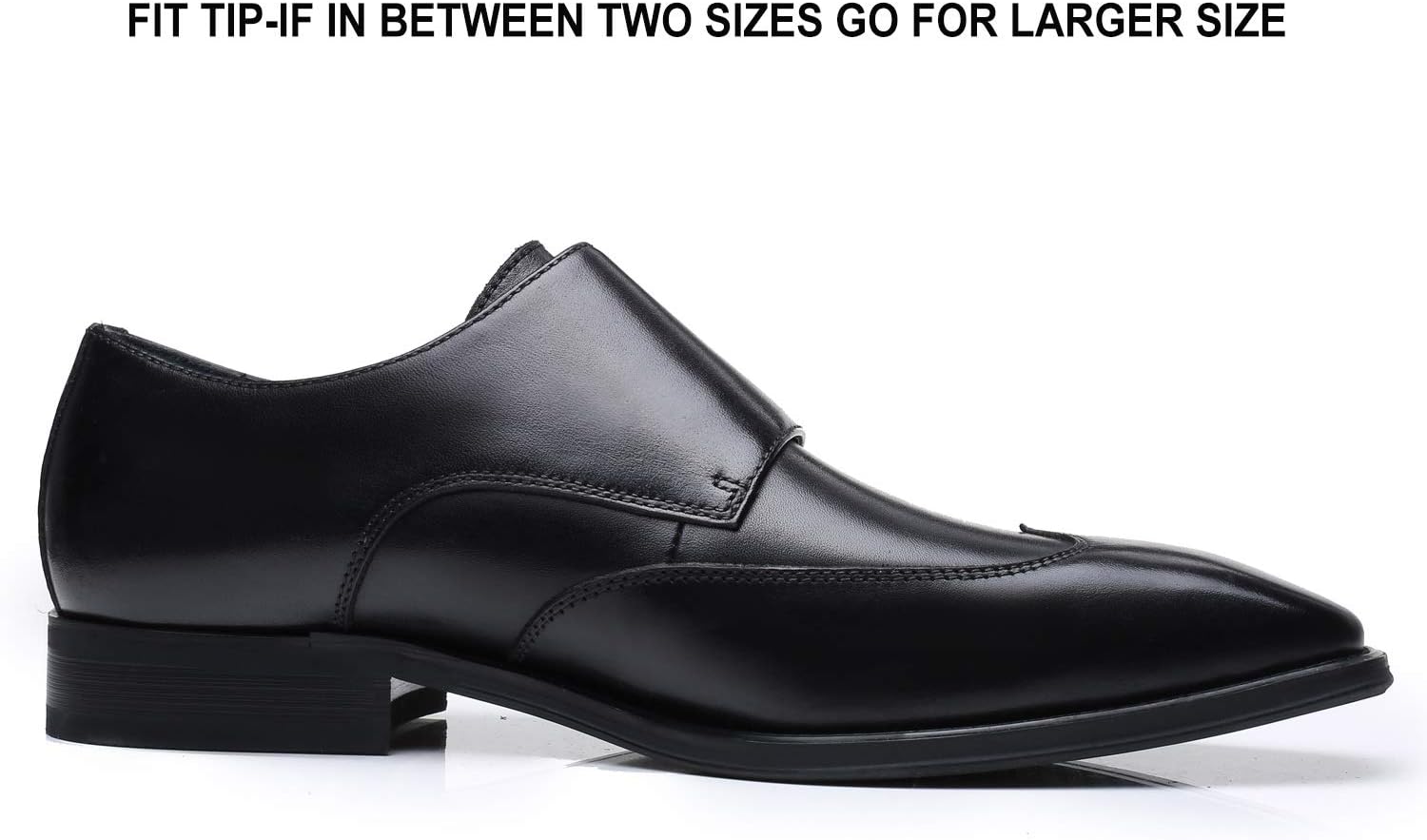 Мужские слипоны La Milano с двойной пряжкой Monk Strap, с закрытым носком, из кожи, оксфорды, формальные, деловые, повседневные, удобные туфли для мужчин, черный — фото 3