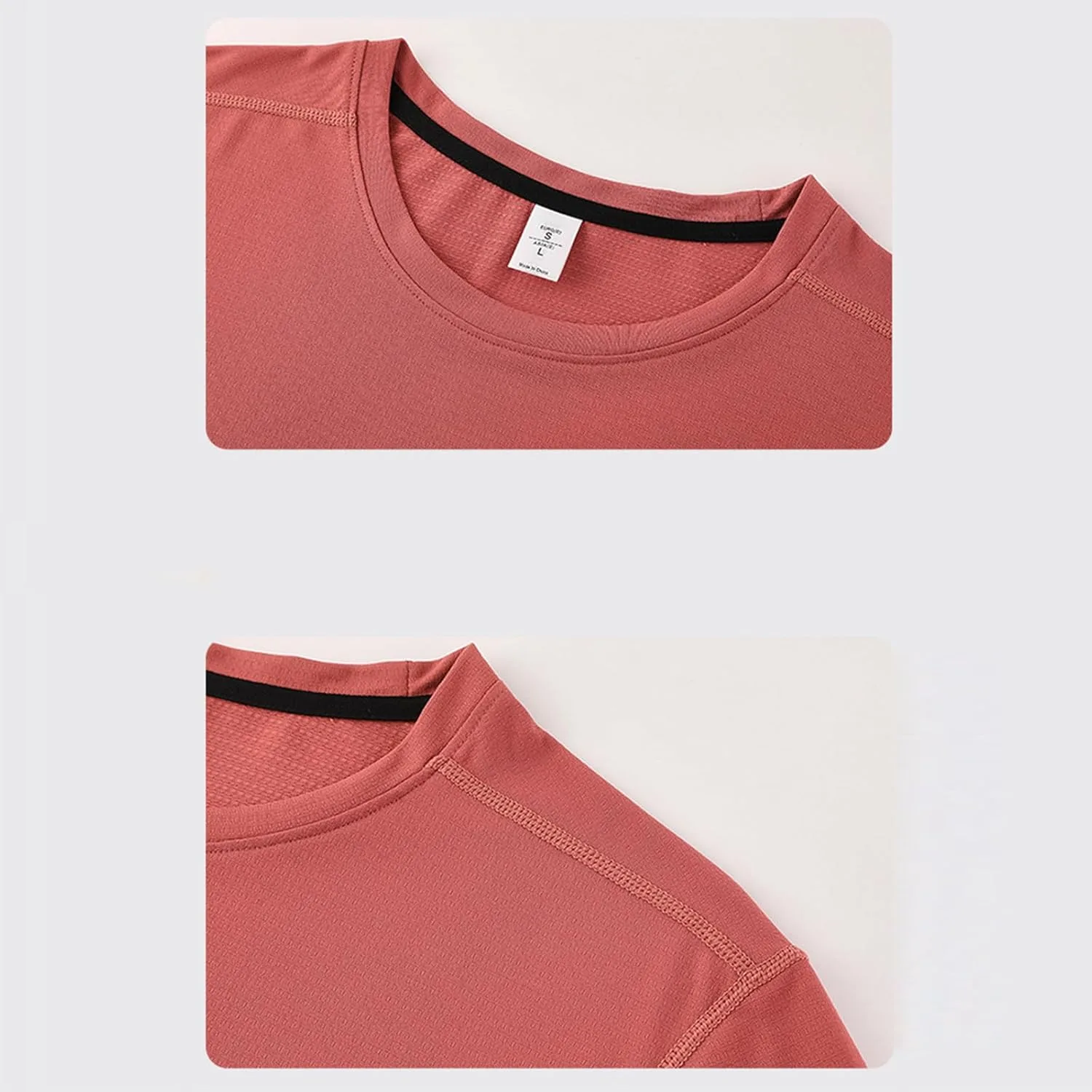 Мужская летняя футболка с коротким рукавом Solid Color для бега — фото 4