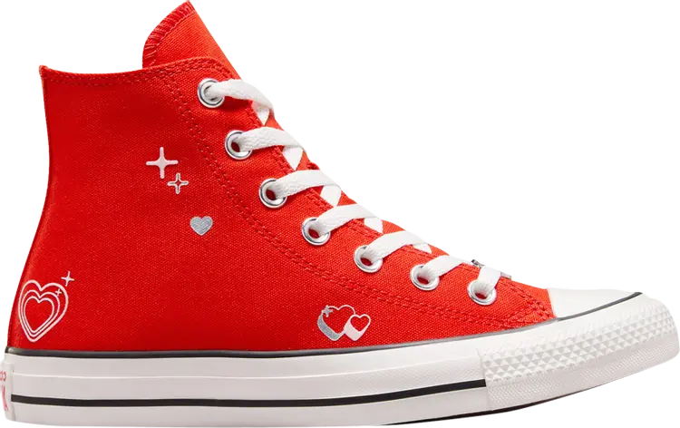 

Кроссовки Wmns Chuck Taylor All Star High 'Y2K Heart - Fever Dream', красный