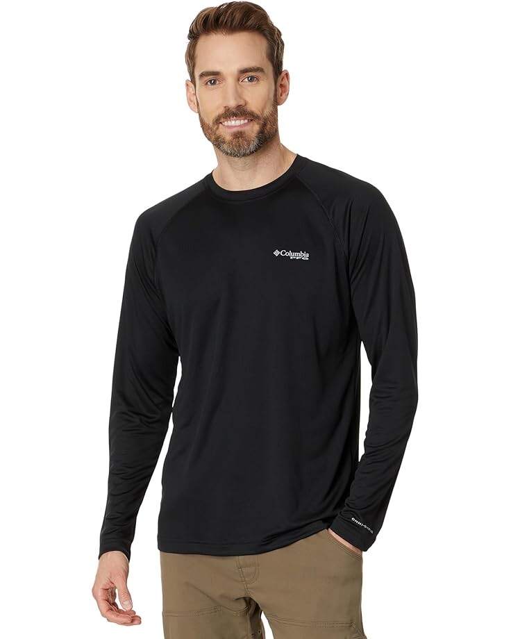 

Лонгслив Columbia PFG Solar Stream, черный