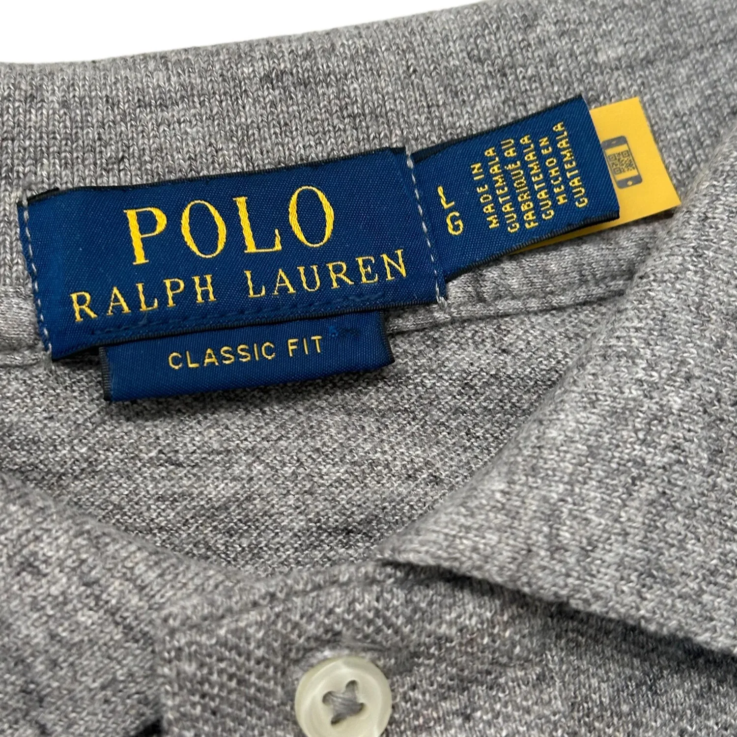 Поло Polo Ralph Lauren Classic Version Men's Серый — фото 3