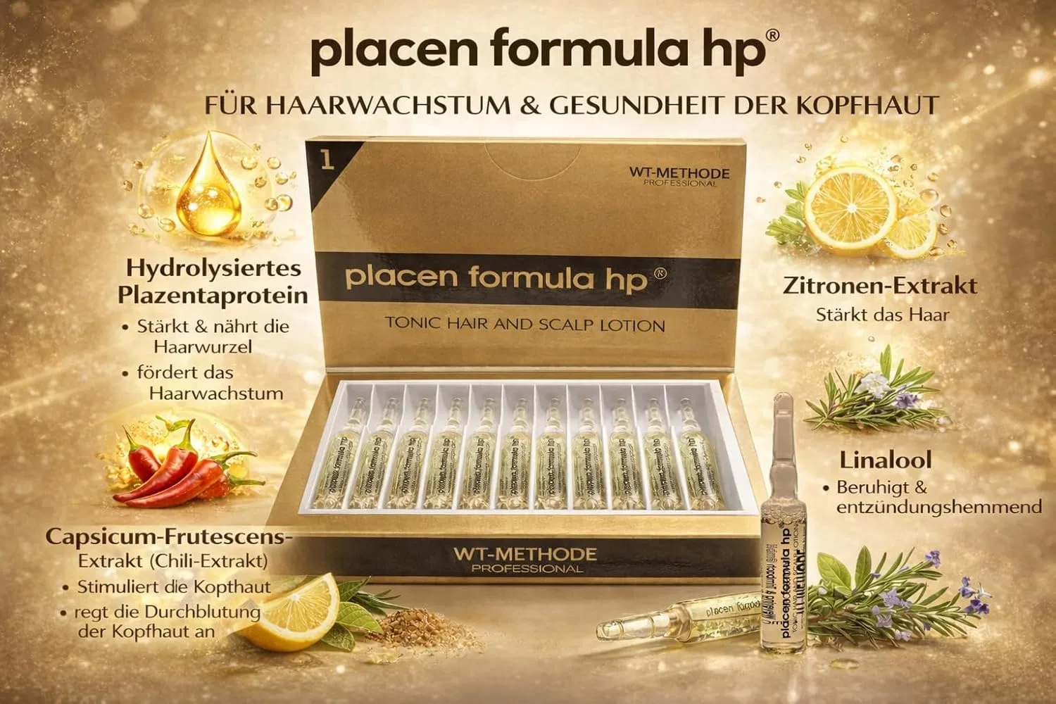 Ампулы для волос «HP No. 1 WT method» от placen formula Wt Methode Gmbh — фото 2