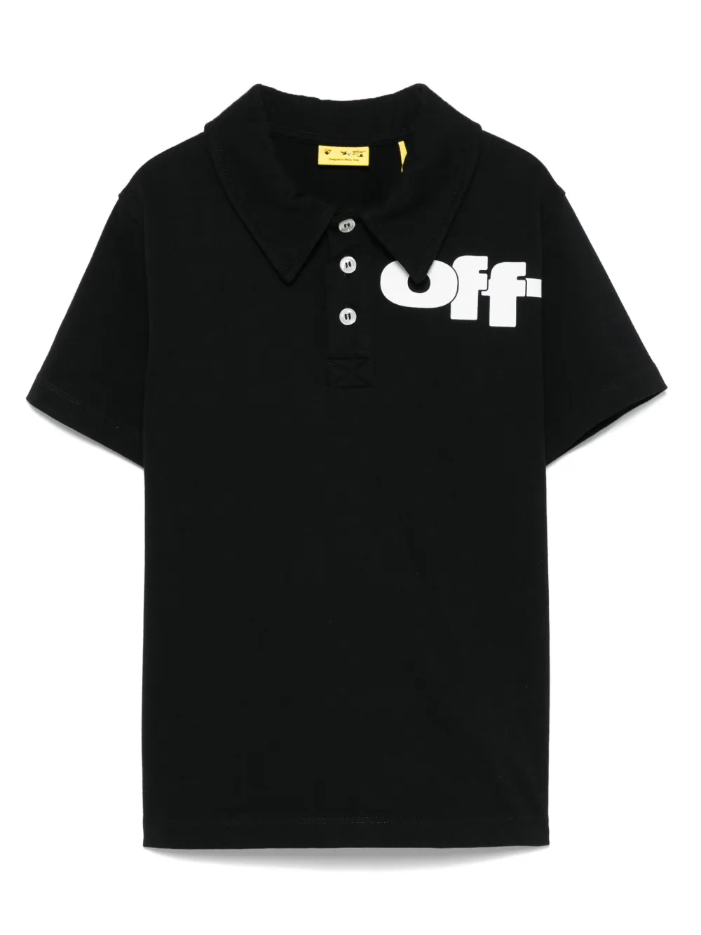 

Рубашка поло Type Graphic OFF-WHITE KIDS, черный