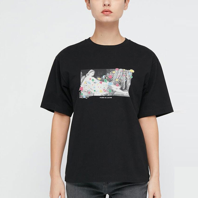 Футболка женская черная Uniqlo — фото 2