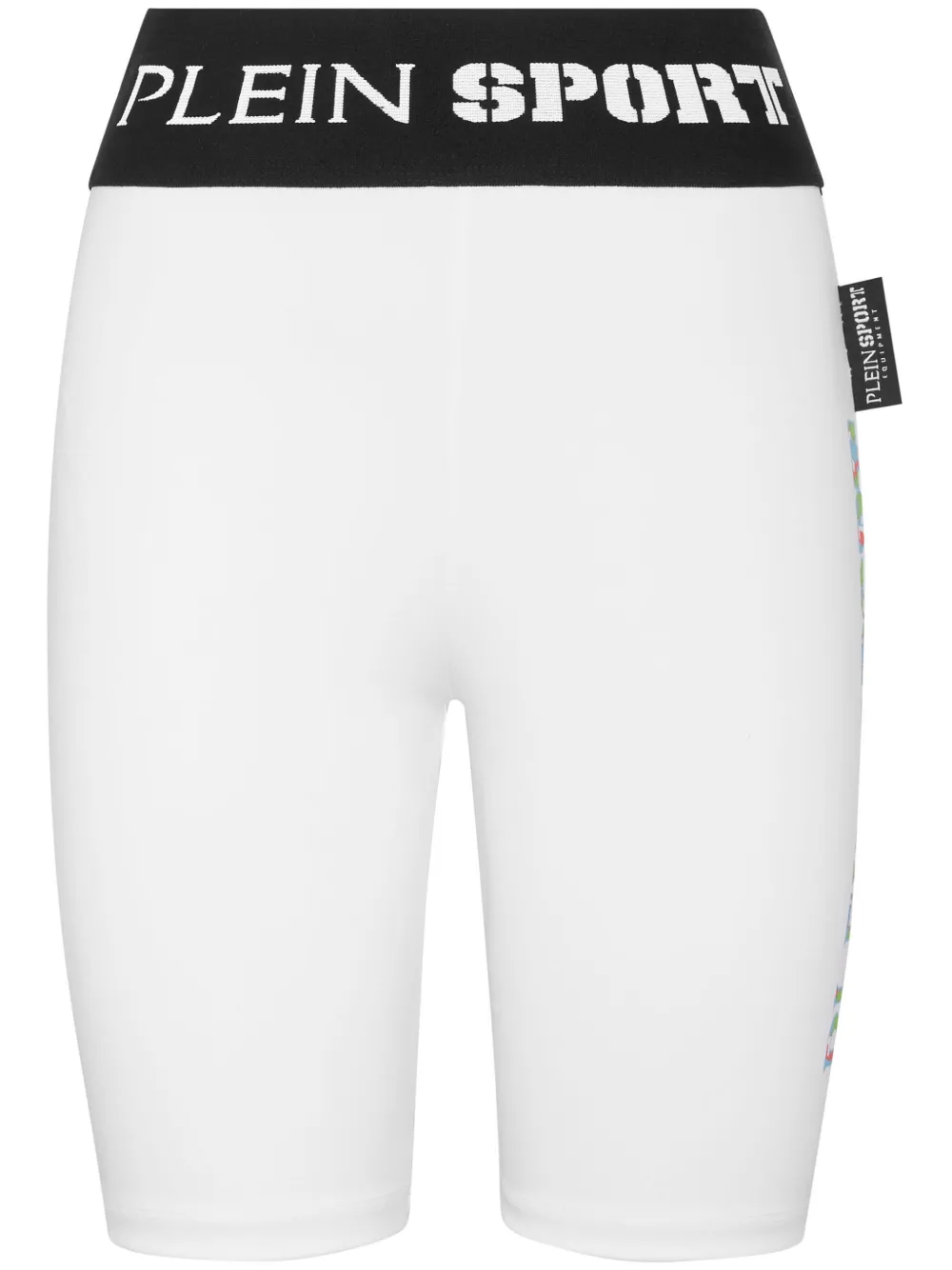 

Облегающие шорты с логотипом Plein Sport, белый