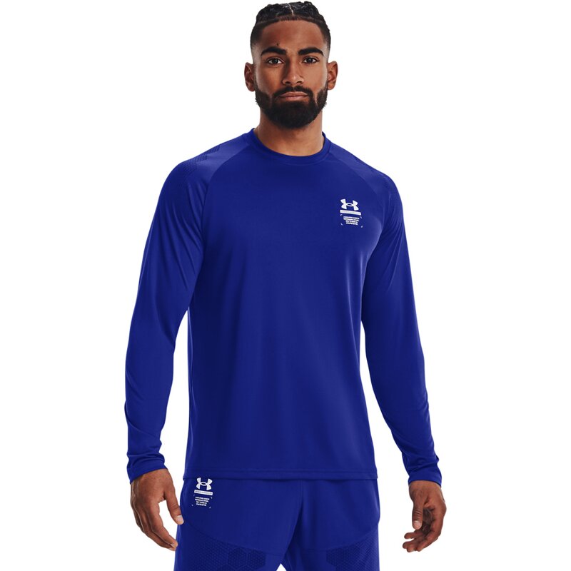 

Длиннорукавный доспех с принтом ls Under Armour, синий