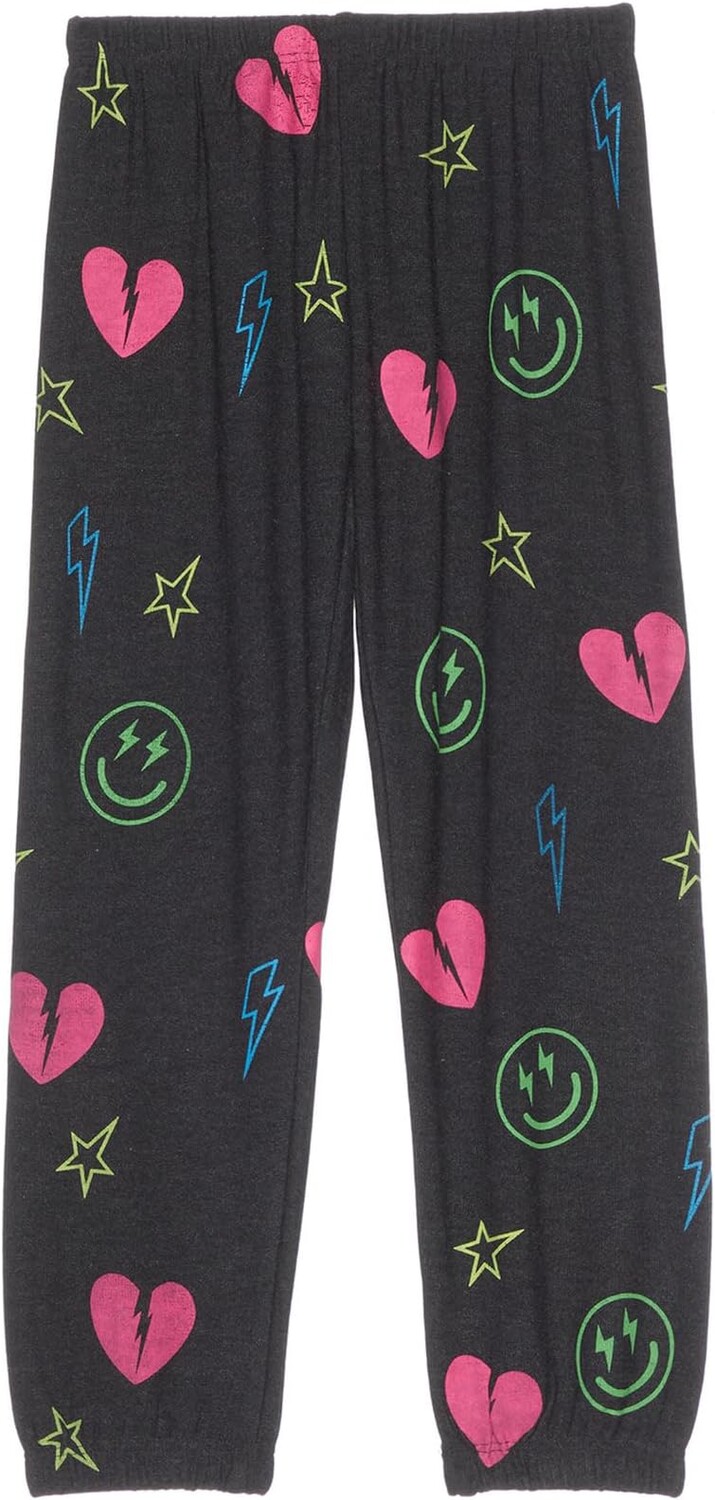 

Брюки Chaser Kids Neon Heart & Smiles Pants, черный