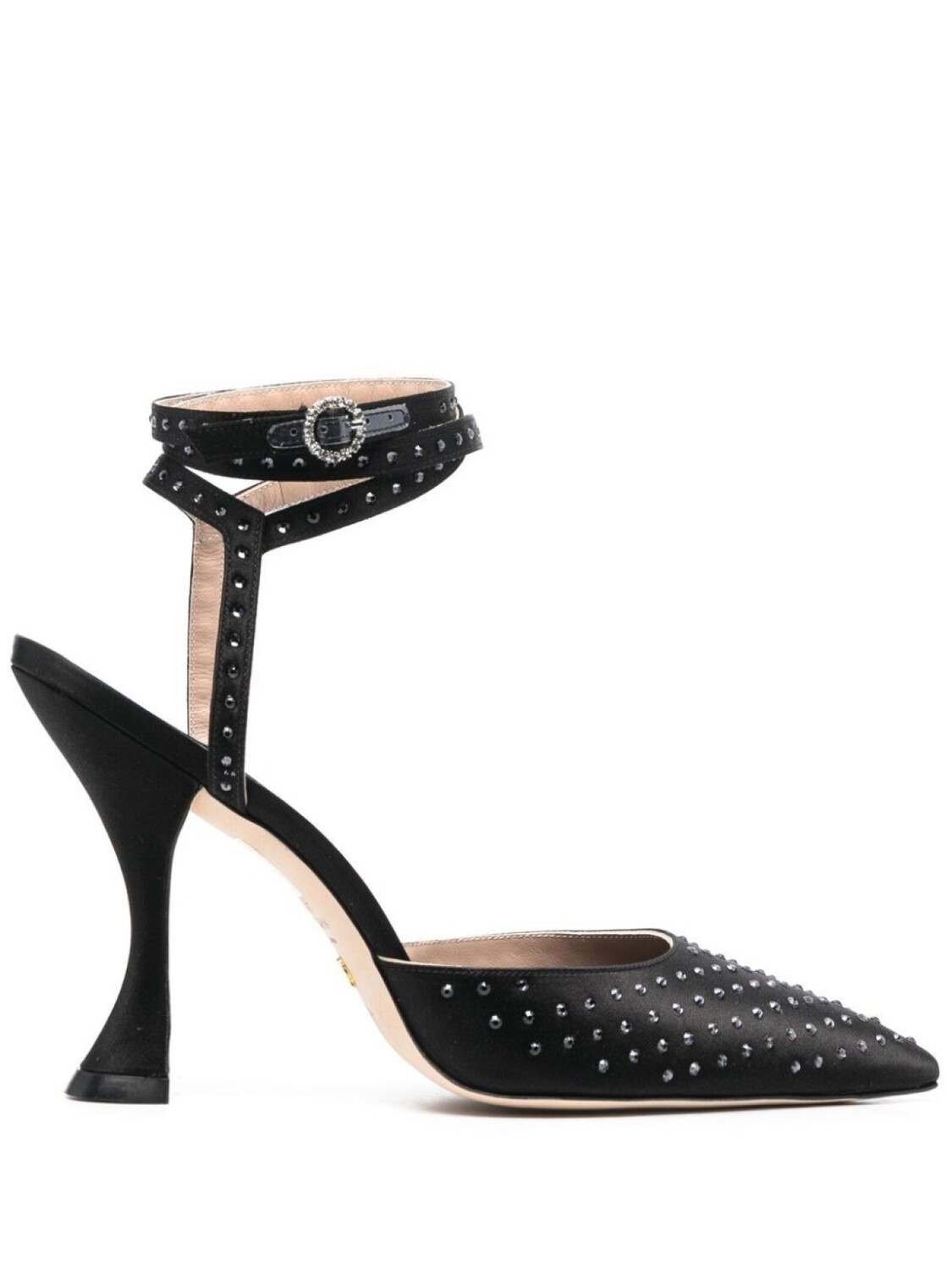 Stuart Weitzman туфли Glam XCurve 100, черный