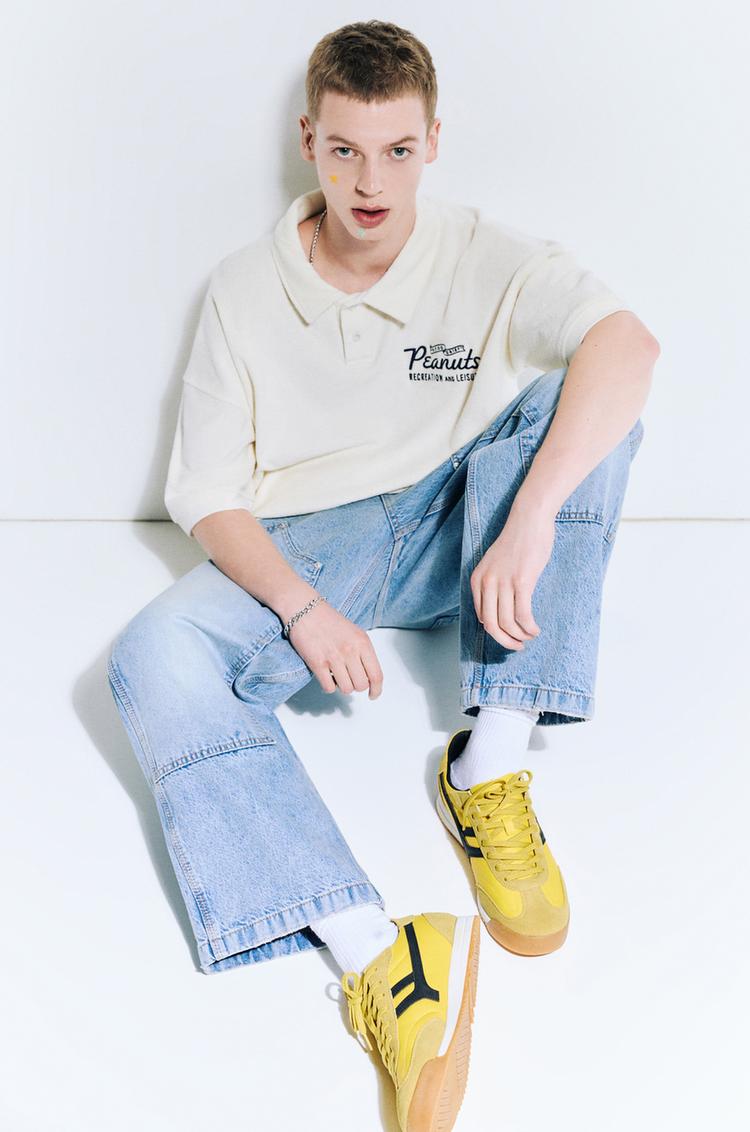 

Ретро-Кроссовки Pull And Bear, желтый