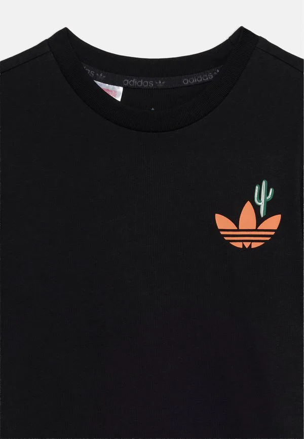 Футболка в западном стиле унисекс с принтом Adidas Originals, Black — фото 4