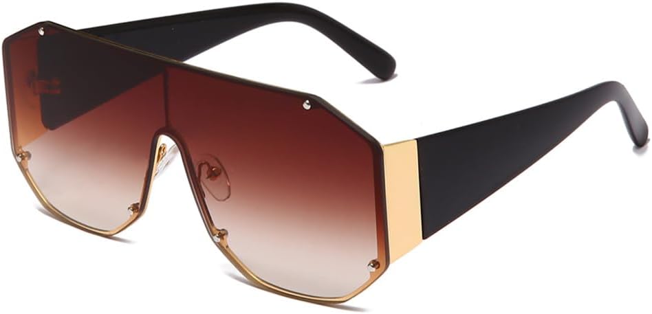 

Квадратные солнцезащитные очки большого размера для роскошных женщин и мужчин, винтажные металлические солнцезащитные очки с градиентным переходом, защита от ультрафиолета UV400 generic, 7