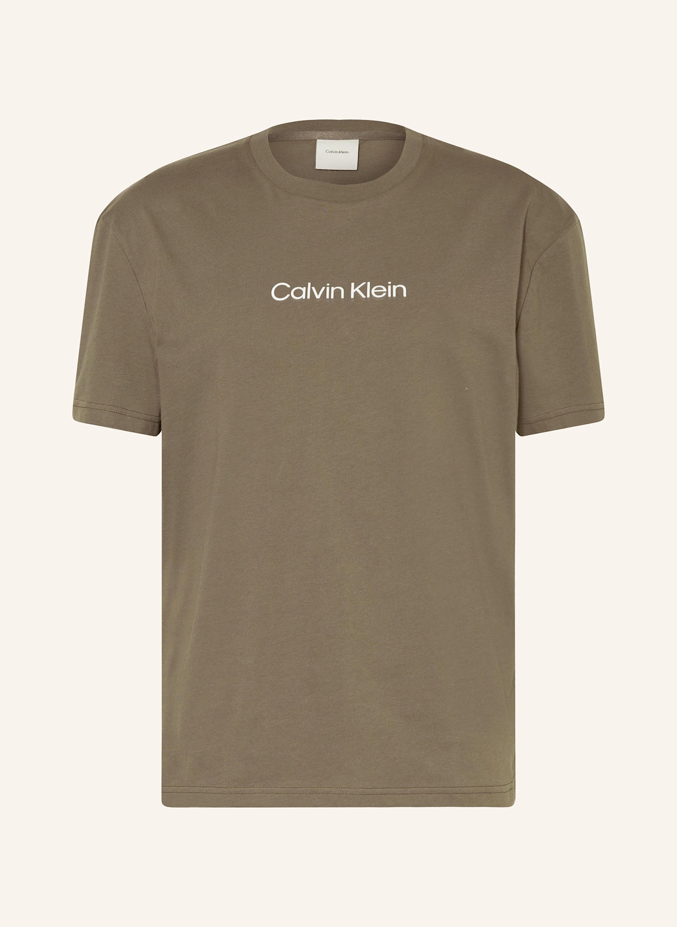 

Логотип героя футболки Calvin Klein, хаки