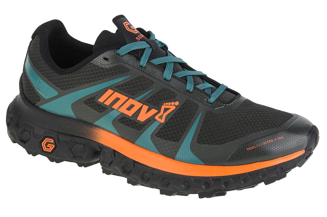 

Кроссовки Inov-8 Trailfly Ultra G 300 Max, черный/голубой/оранжевый