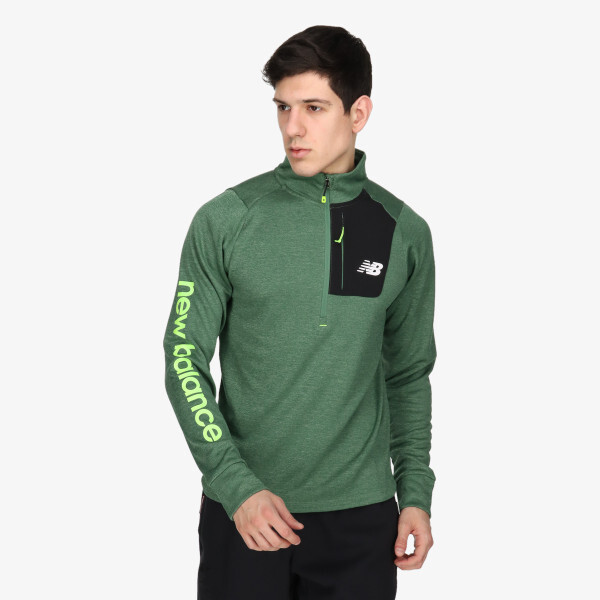 

Универсальная толстовка с молнией до половины длины New Balance