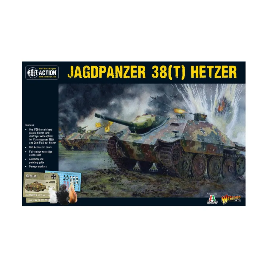 

Jagdpanzer 38(t) Hetzer (выпуск 2018 г.), Bolt Action - German (28mm)