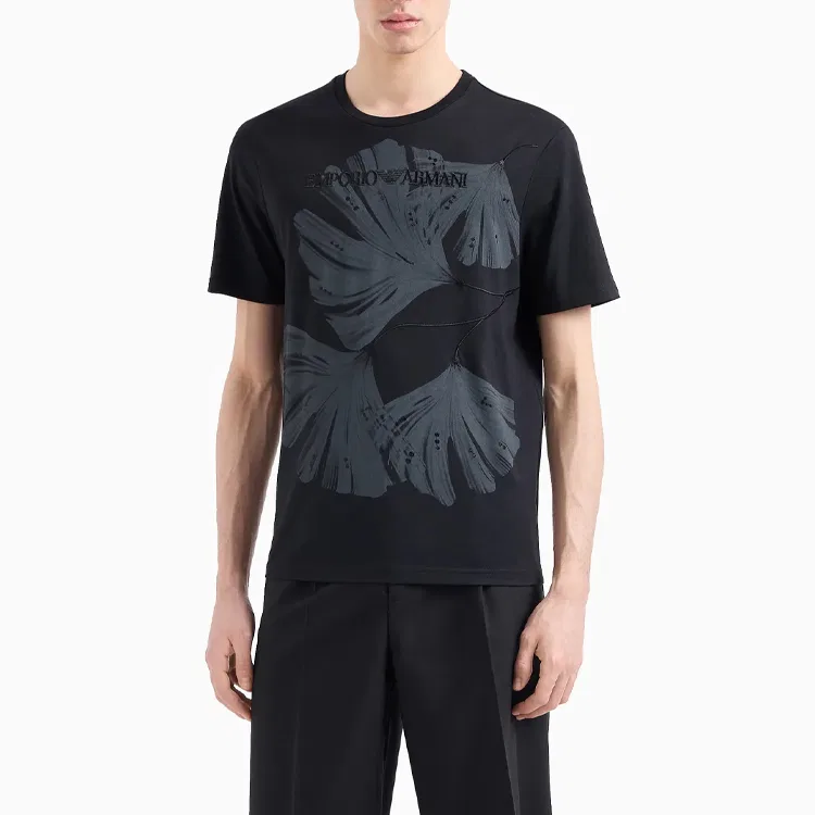 Футболка SS24 мужская Black EMPORIO ARMANI — фото 3