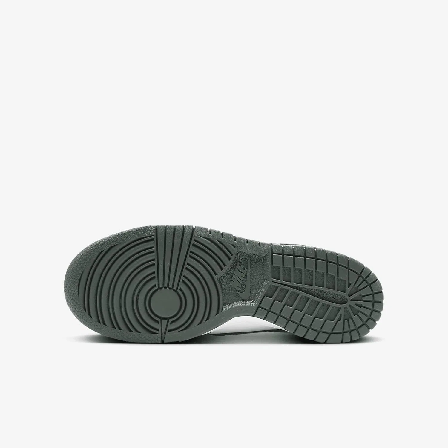 Детские кроссовки Nike Dunk Low, White/White/Vintage Green — фото 2