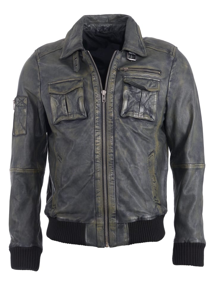 

Кожаная куртка JCC Lederblouson Karlstad, черный