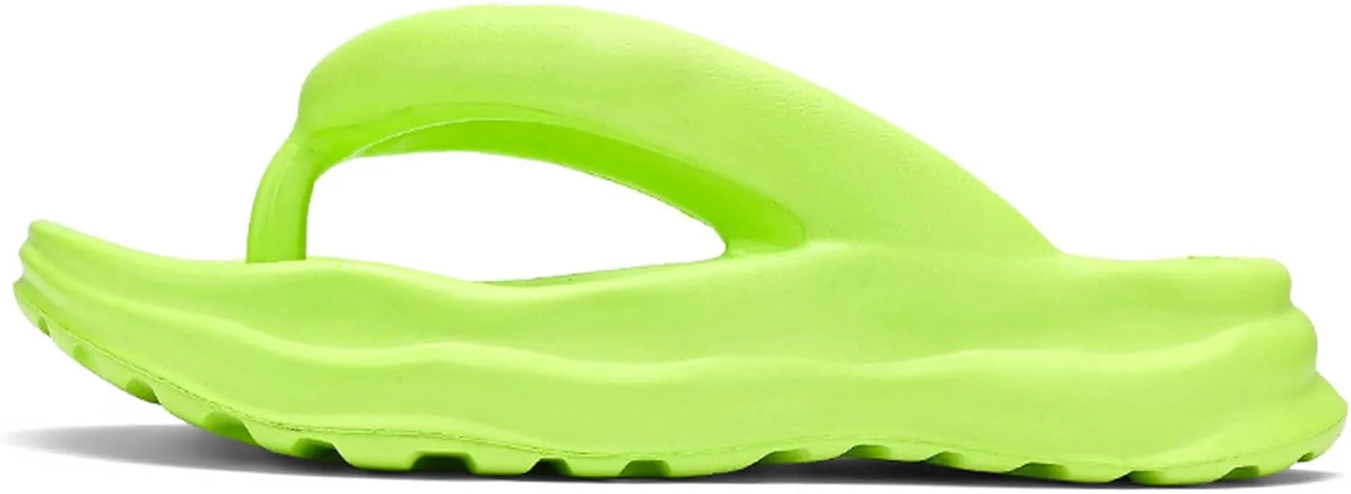 

Женские и мужские модные шлепанцы с толстой подошвой, женские нескользящие легкие удобные тапочки-сандалии, дизайн с разлагающейся подошвой, мужские сандалии-тропинки, Vtiao, зеленый
