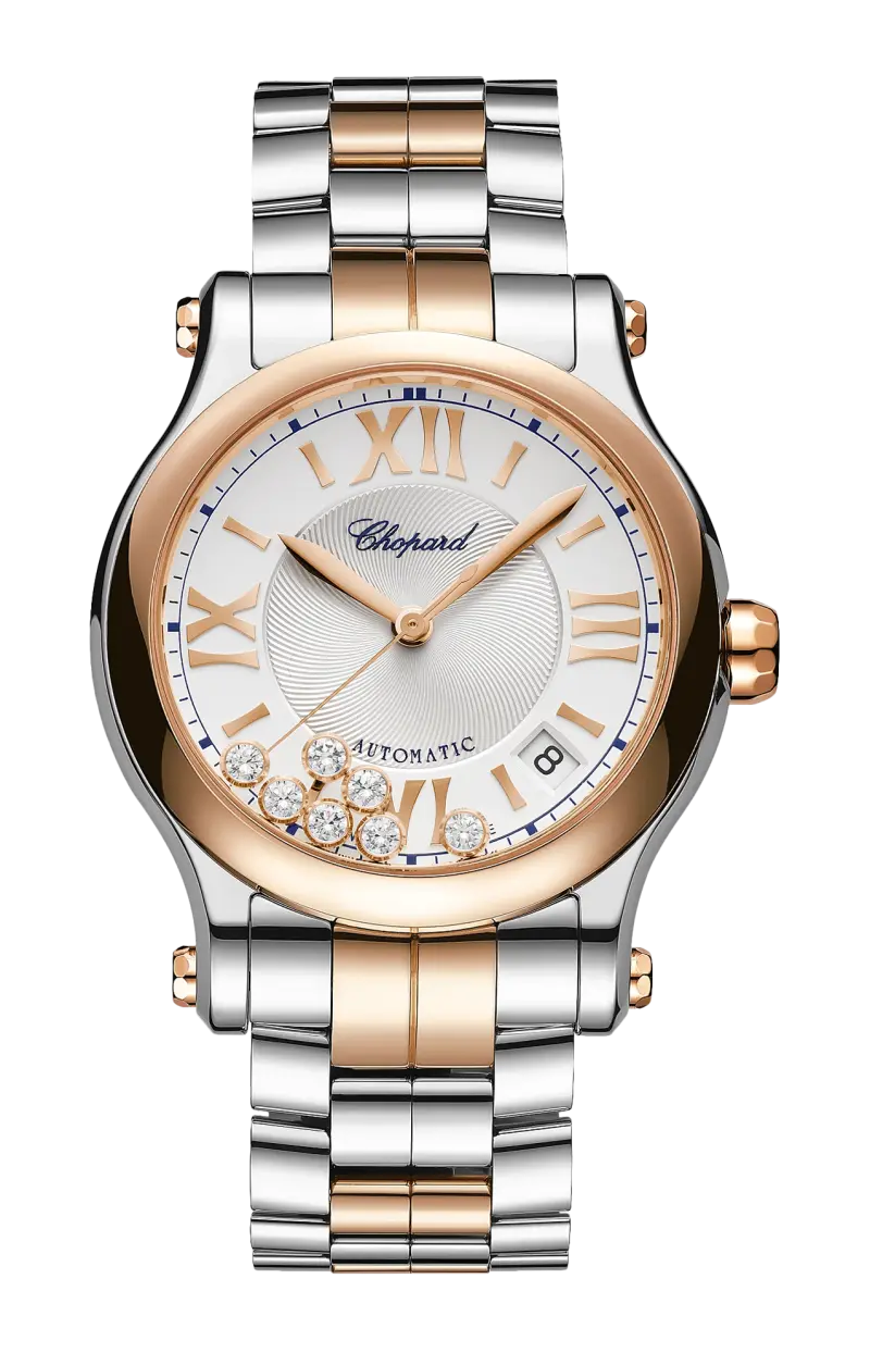 

Happy sport 36 мм, автоматические, этичное розовое золото, lucent steel, бриллианты - 278559-6026 CHOPARD