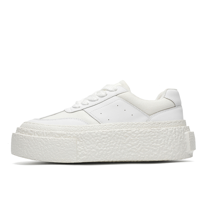 

Ritai Антискользящие и износостойкие низкие скейтерские кроссовки с эффектом увеличения роста унисекс белый цвет [мужской размер], цвет White[Men's Size]