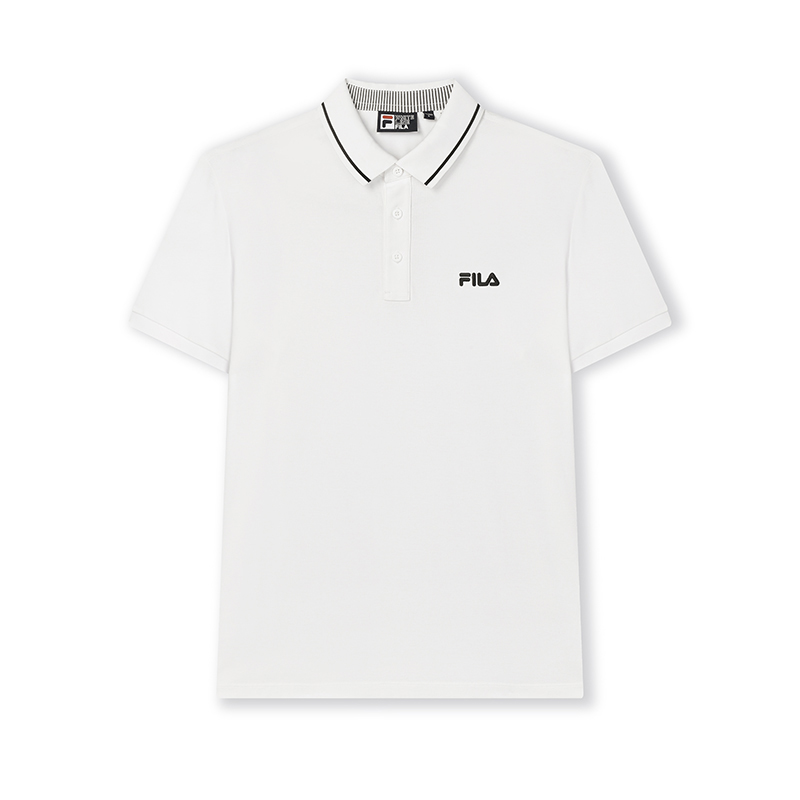 

Футболка поло мужская стандартная белая FILA