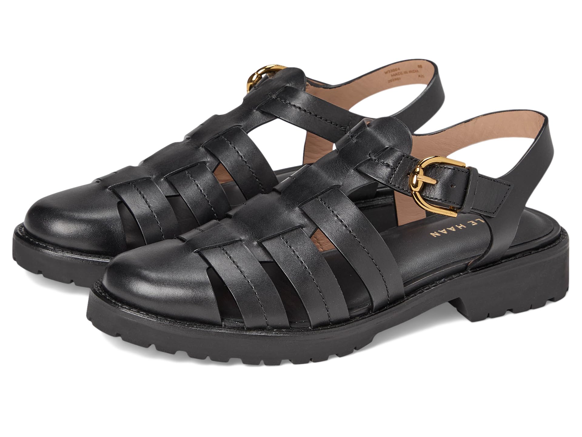 Туфли Cole Haan Tatiana Fisherman Sandals, черный