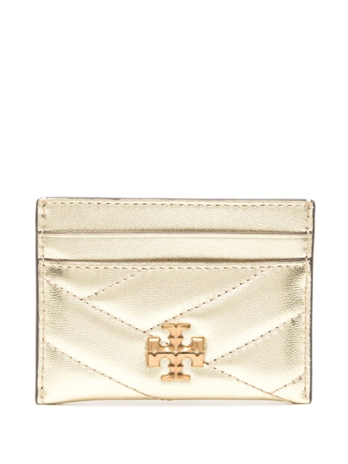 

Tory Burch кошелек Kira с эффектом металлик, золотистый