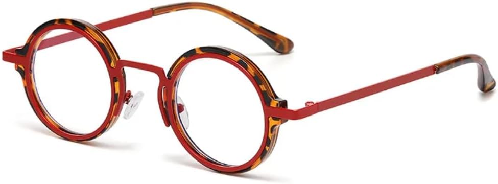 

Ретро круглые панк-солнцезащитные очки для женщин, модные градиентные леопардовые очки, очки цвета чайного дерева, защита от УФ-излучения UV400 для мужчин TVTBBVV, Red Leopard